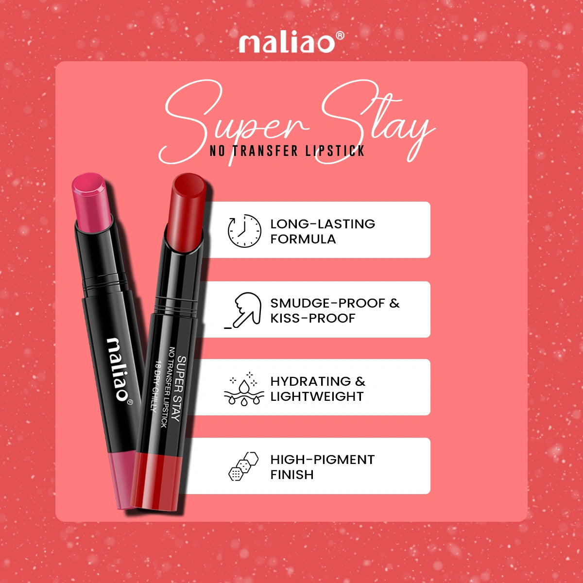 Maliao Super Stay No Transfer Lipstick - Unwavering Elegance Lip